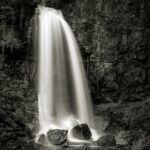 Sgwd Rhyd Yr Hesg - aka Melincwrt Falls in B&W Long Exposure